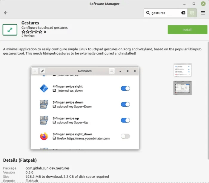How to Enable 3 & 4 Finger Touchpad Gestures in Linux Mint 21 / 20