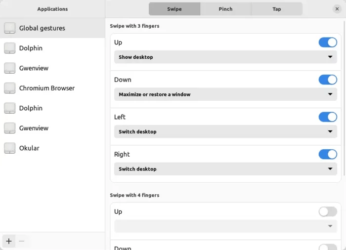 How to Enable 3 & 4 Finger Touchpad Gestures in Linux Mint 21 / 20