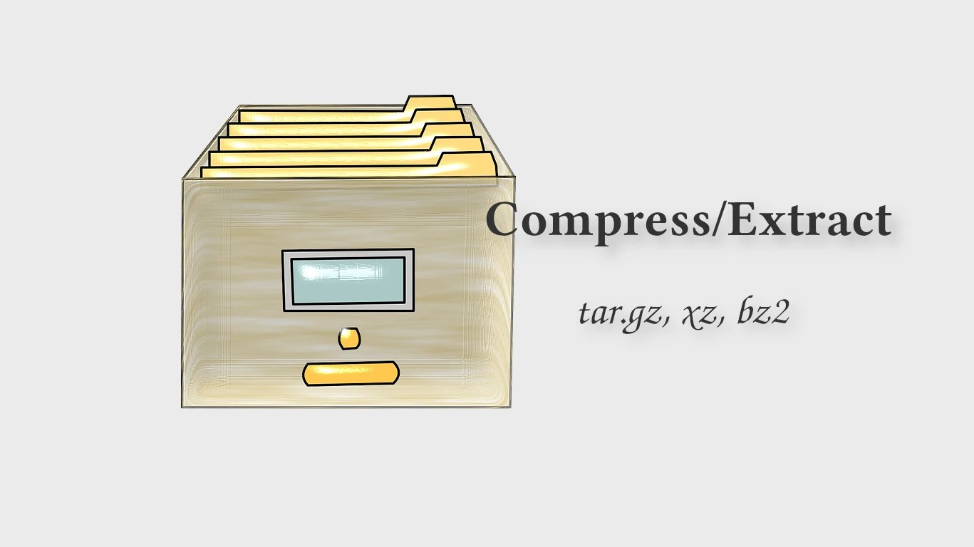 How to tar.gz, tar.xz, tar.bz2, tar.lz in Linux