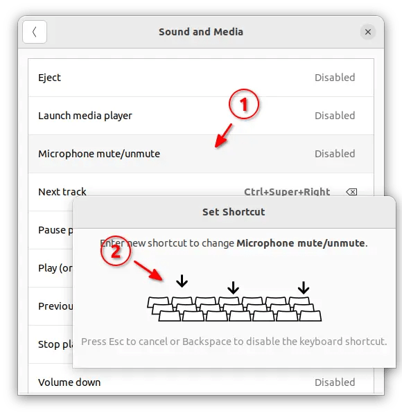 Mute/Unmute Microphone via Keyboard Shortcut or Command in Ubuntu 22.04