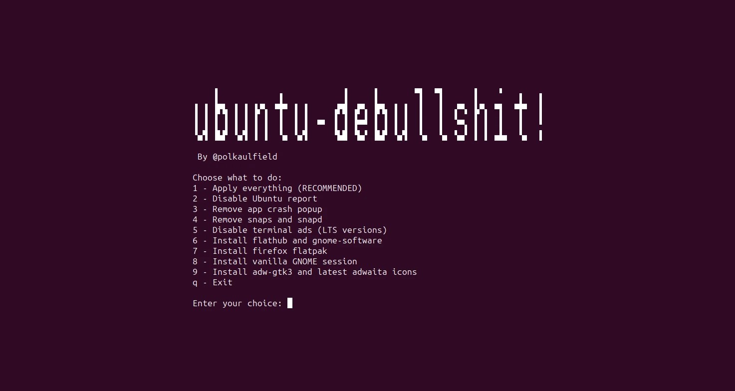 One command to Remove All Snaps, Install Vanilla Gnome Session in