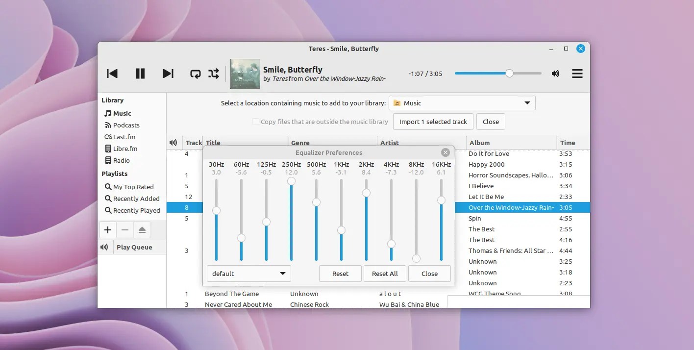 Install Equalizer, Radio Browser Plugin for Rhythmbox in Ubuntu 22.04