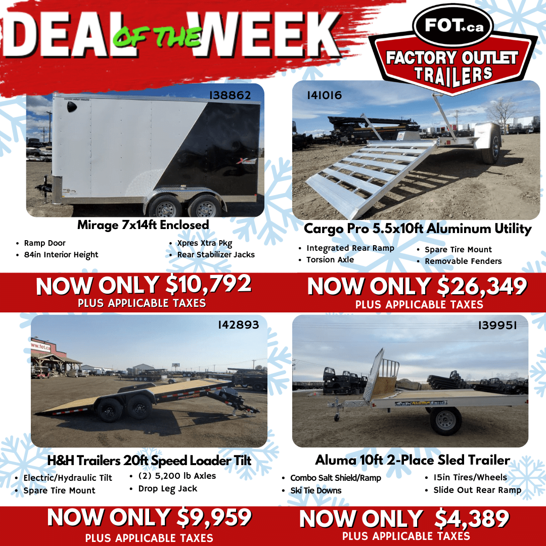 Deal of the Week Factory Outlet Trailers