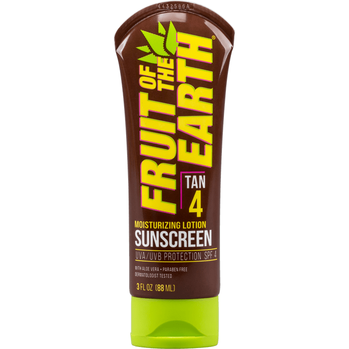 Fruit of the Earth Tan 4 Moisturizing Lotion Sunscreen