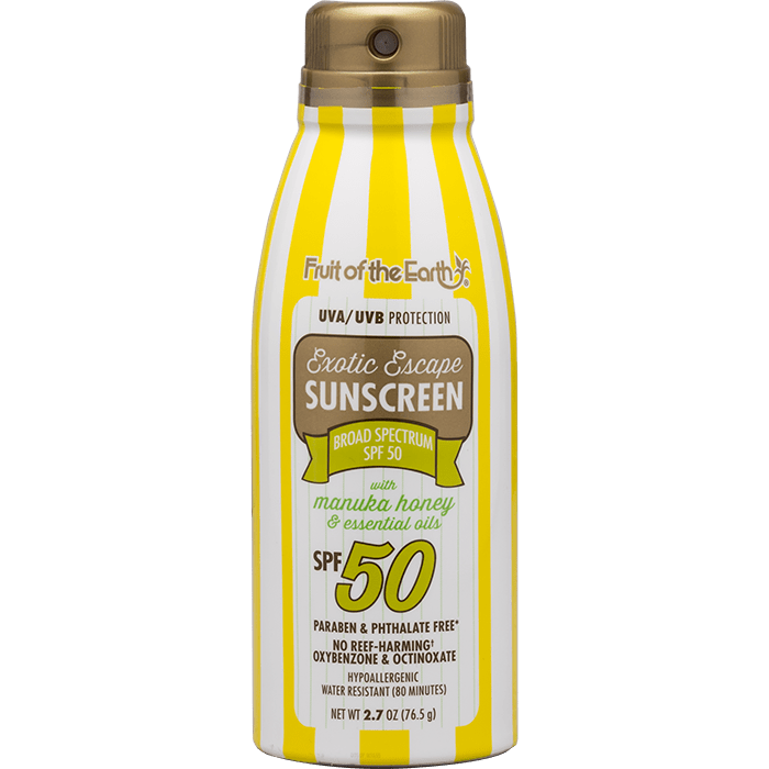 Sunscreen with Manuka Honey and Essential Oils SPF 50 Travel Spray