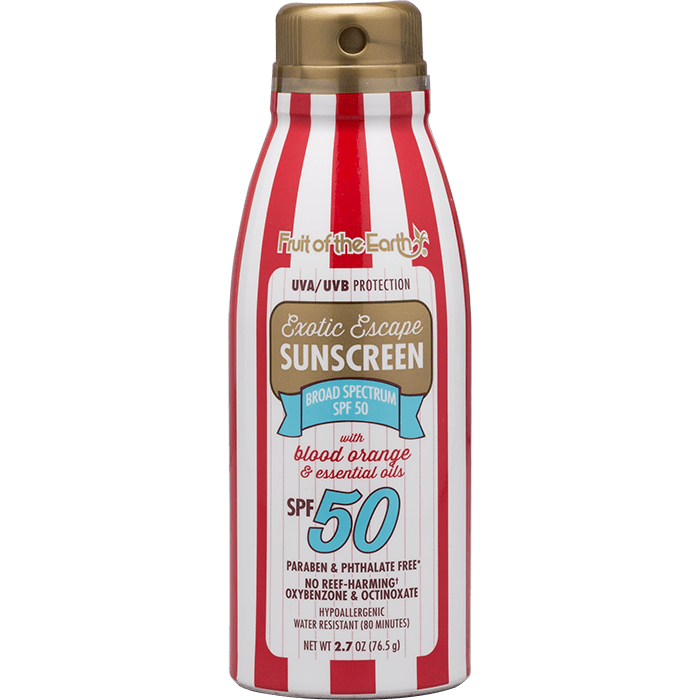 Sunscreen with Blood Orange and Essential Oils SPF 50 Travel Spray
