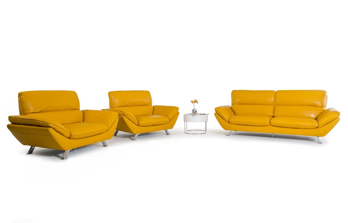 Yellow Leather Sofas Ideas on Foter