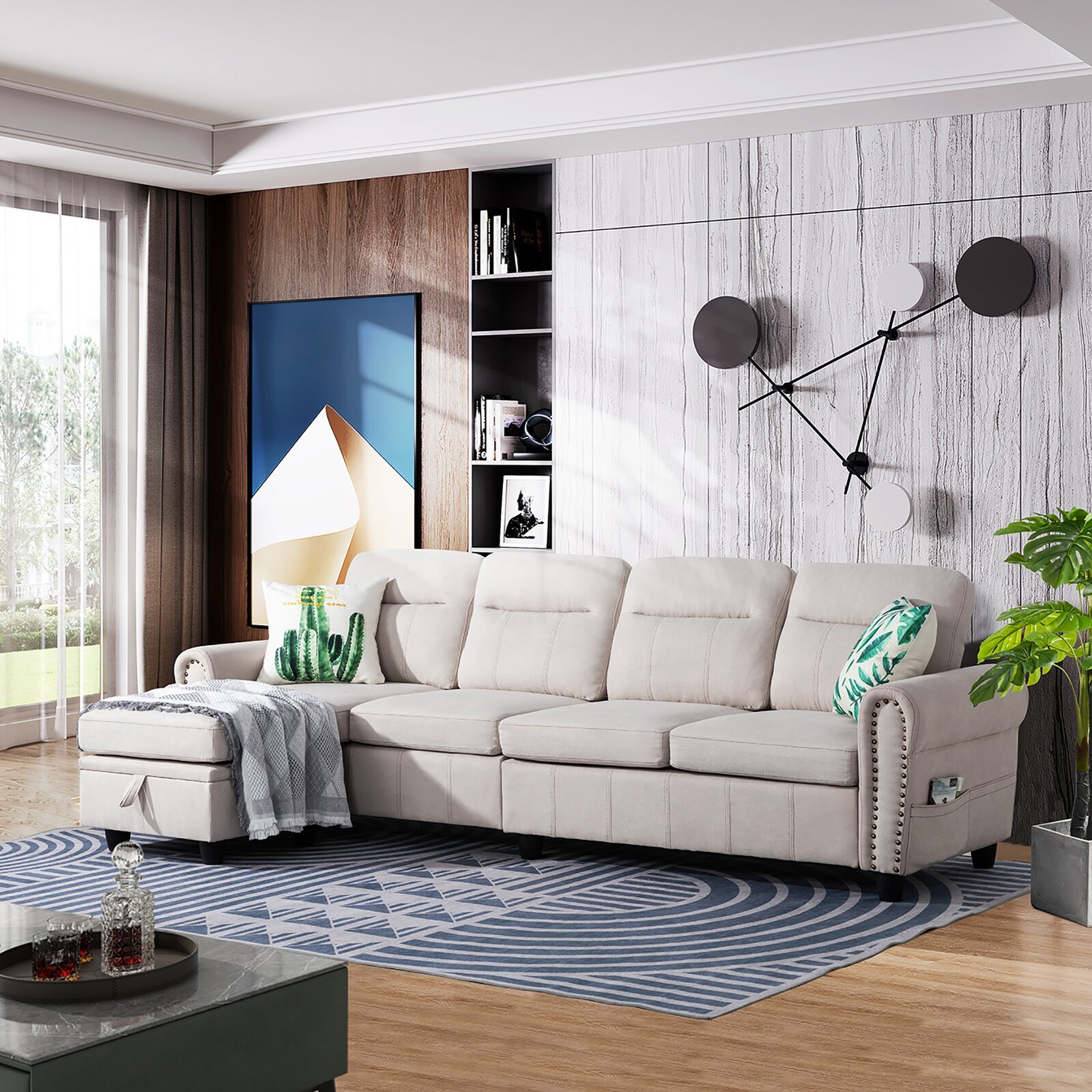 Ergonomic Sectional Sofa Baci Living Room