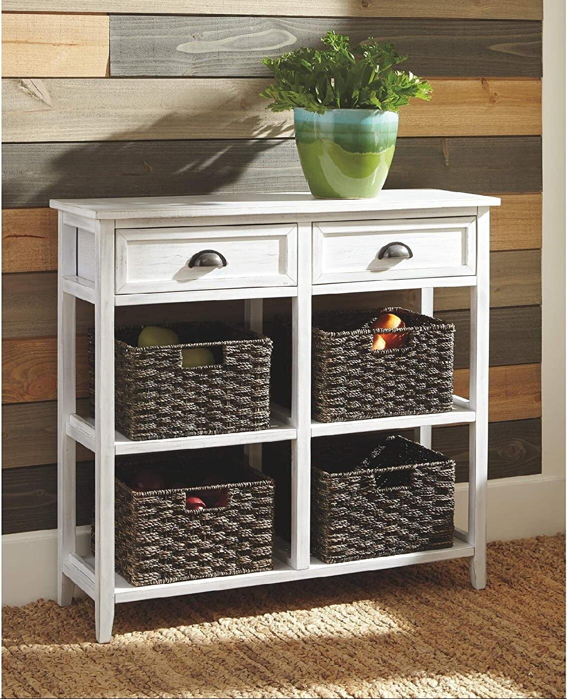 Console Table With Baskets Ideas on Foter