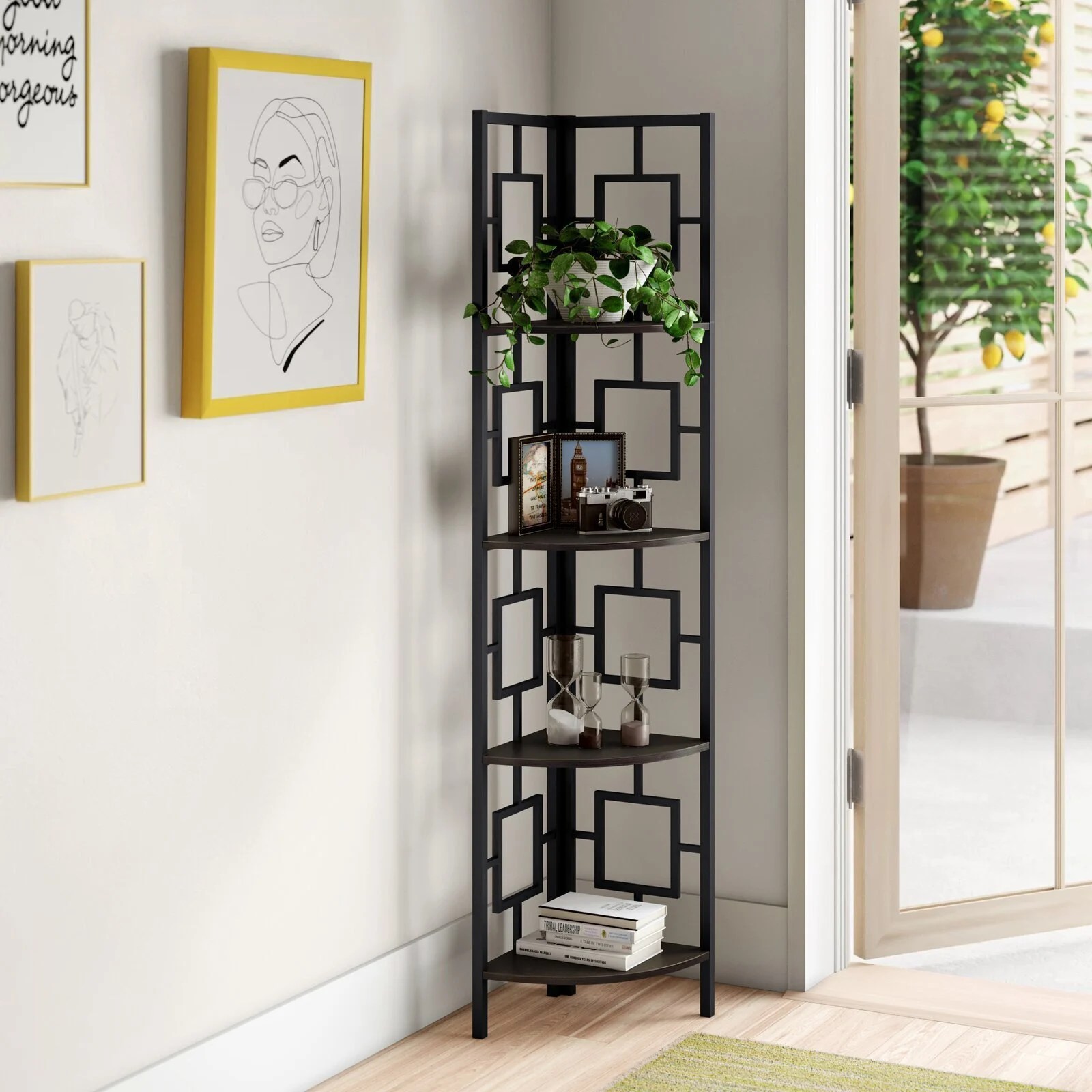 Wrought Iron Corner Shelf Ideas on Foter