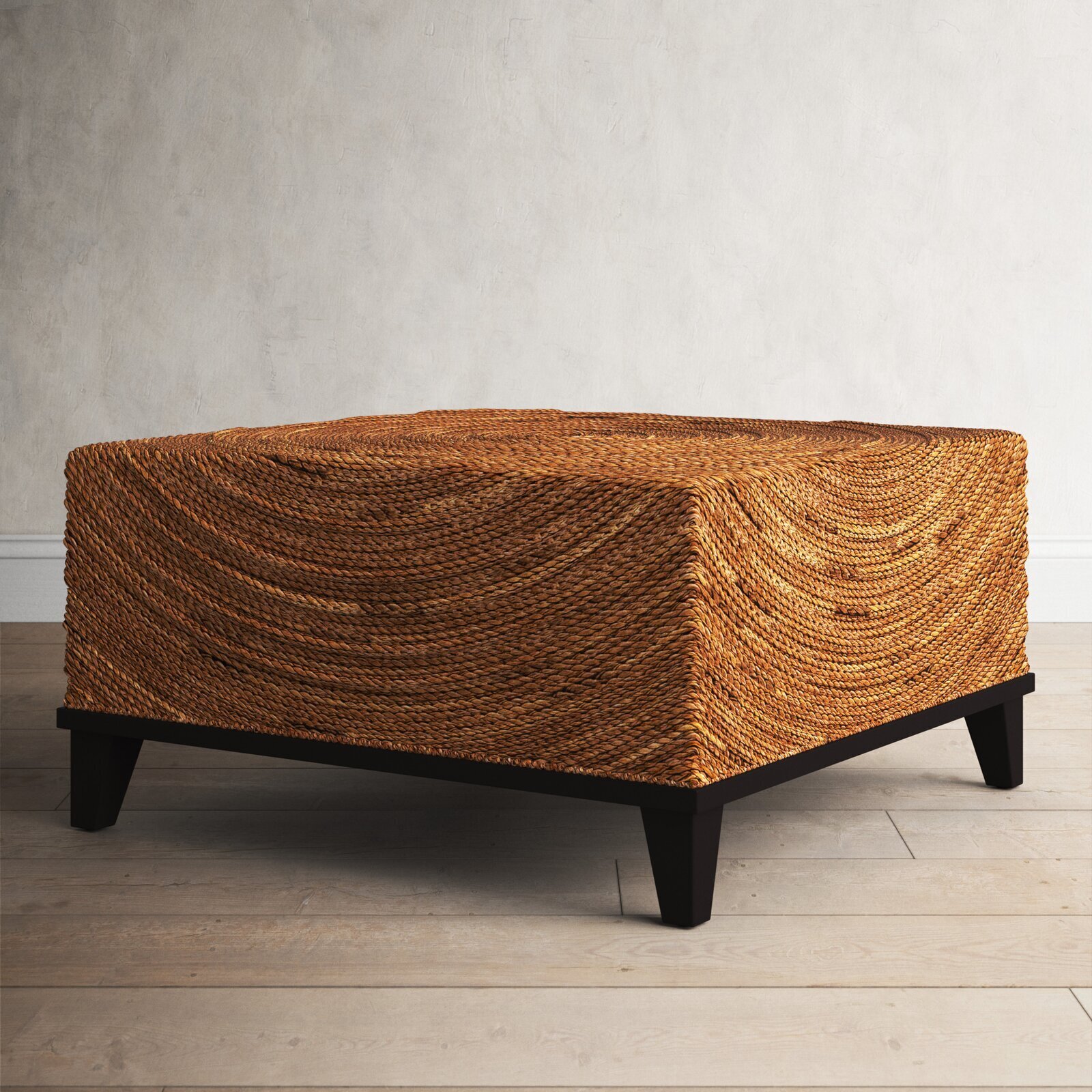 Woven Seagrass Square Coffee Table VivaTerra atelieryuwa.ciao.jp