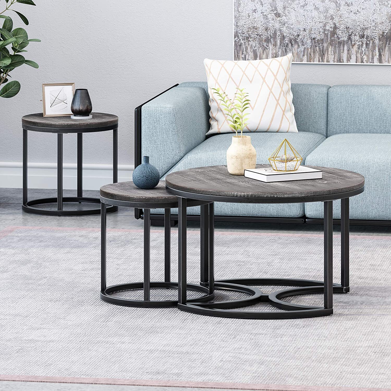 Round Coffee Table With Stools Ideas on Foter