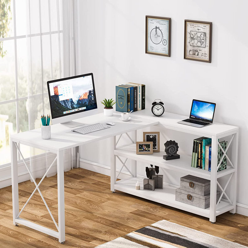 Corner Desk With Shelves Foter