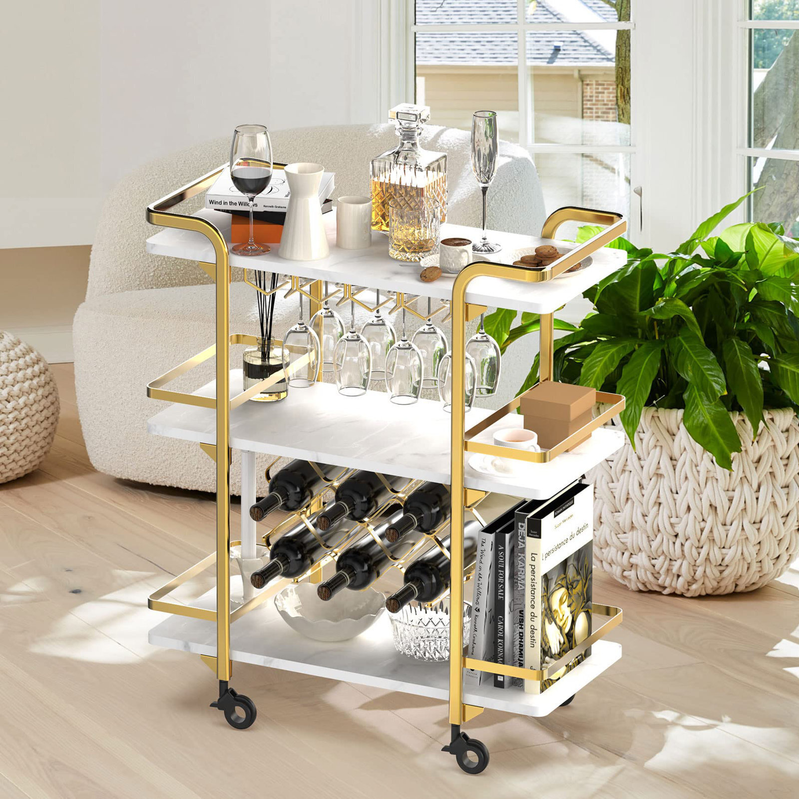 Brass Bar Cart Ideas on Foter