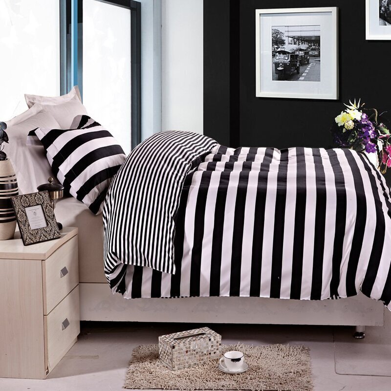 Black And White Striped Bedding Ideas on Foter