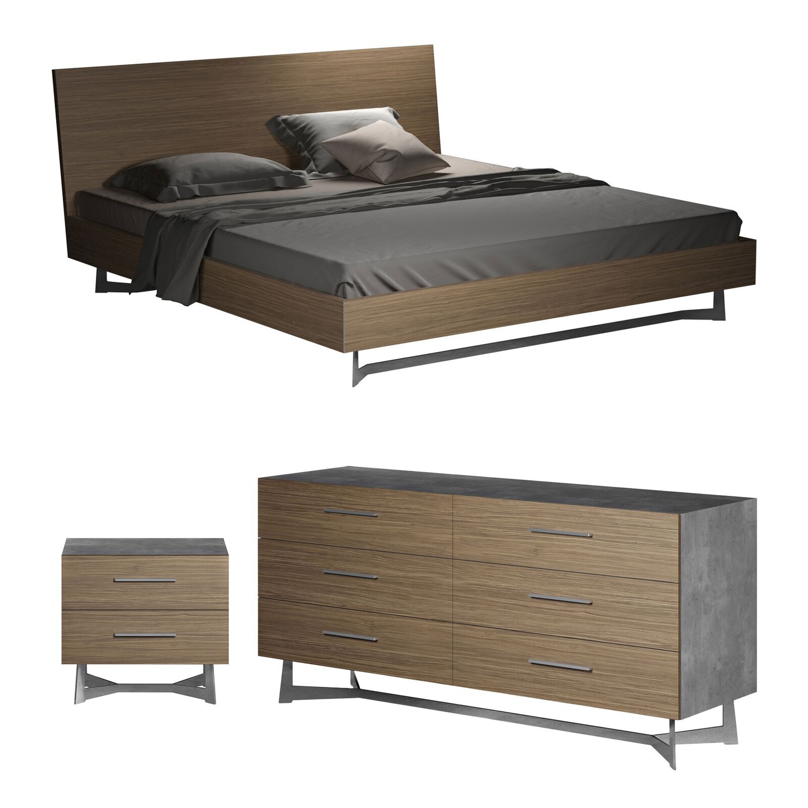 Metal And Wood Bedroom Sets Ideas on Foter
