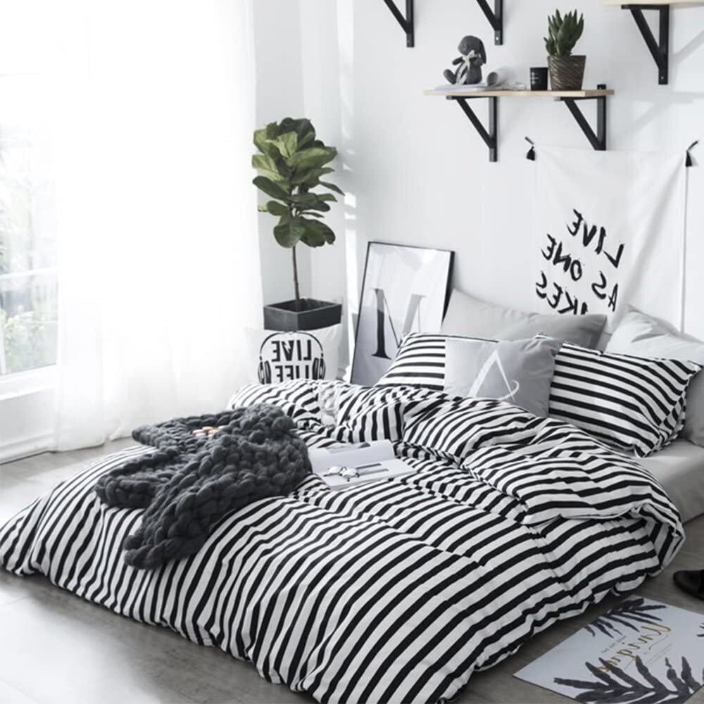 Black And White Striped Bedding Ideas on Foter