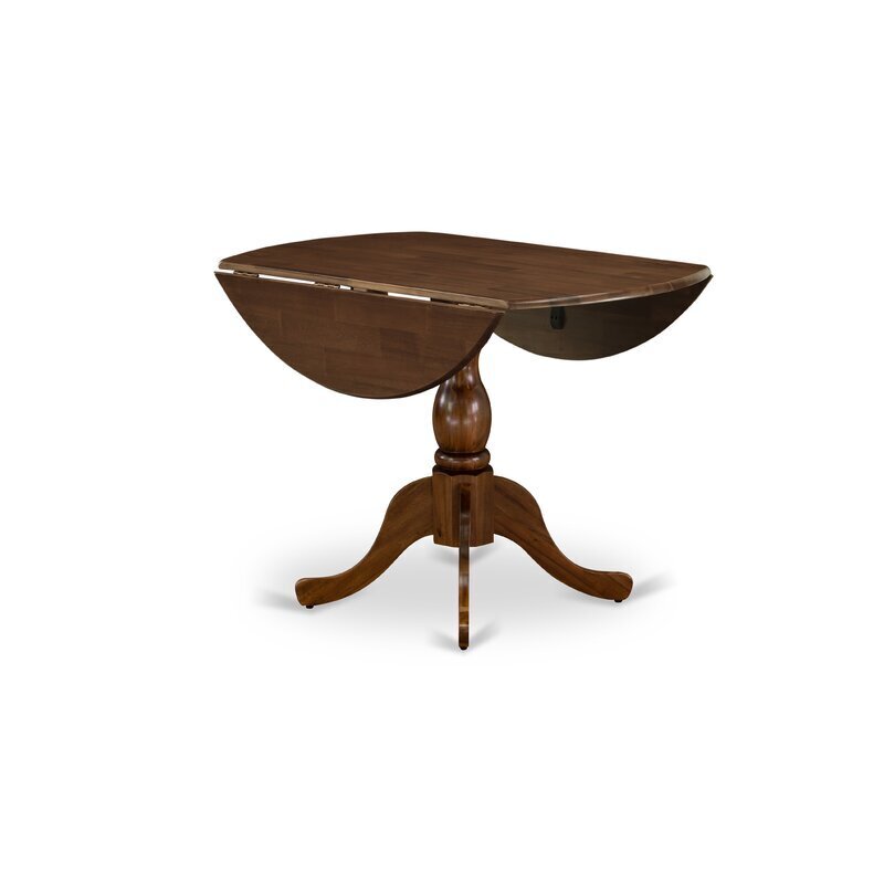 Round solid wood dining room table Foter