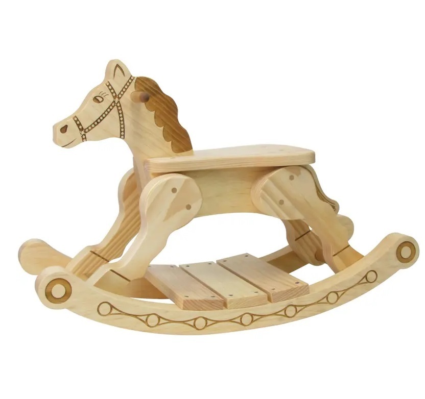 Personalized baby name rocking horse, wooden gift for baby, Wooden baby swing, custom horse ride