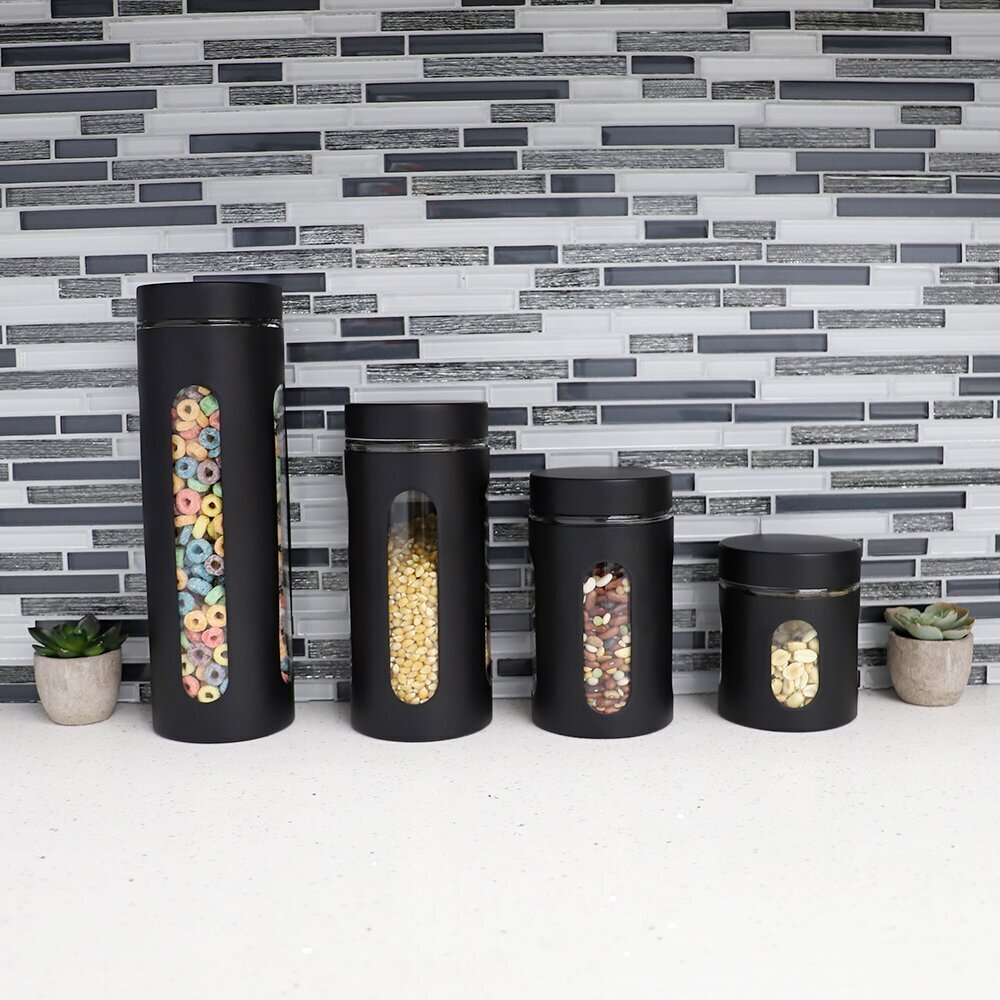 Black Kitchen Canisters Foter