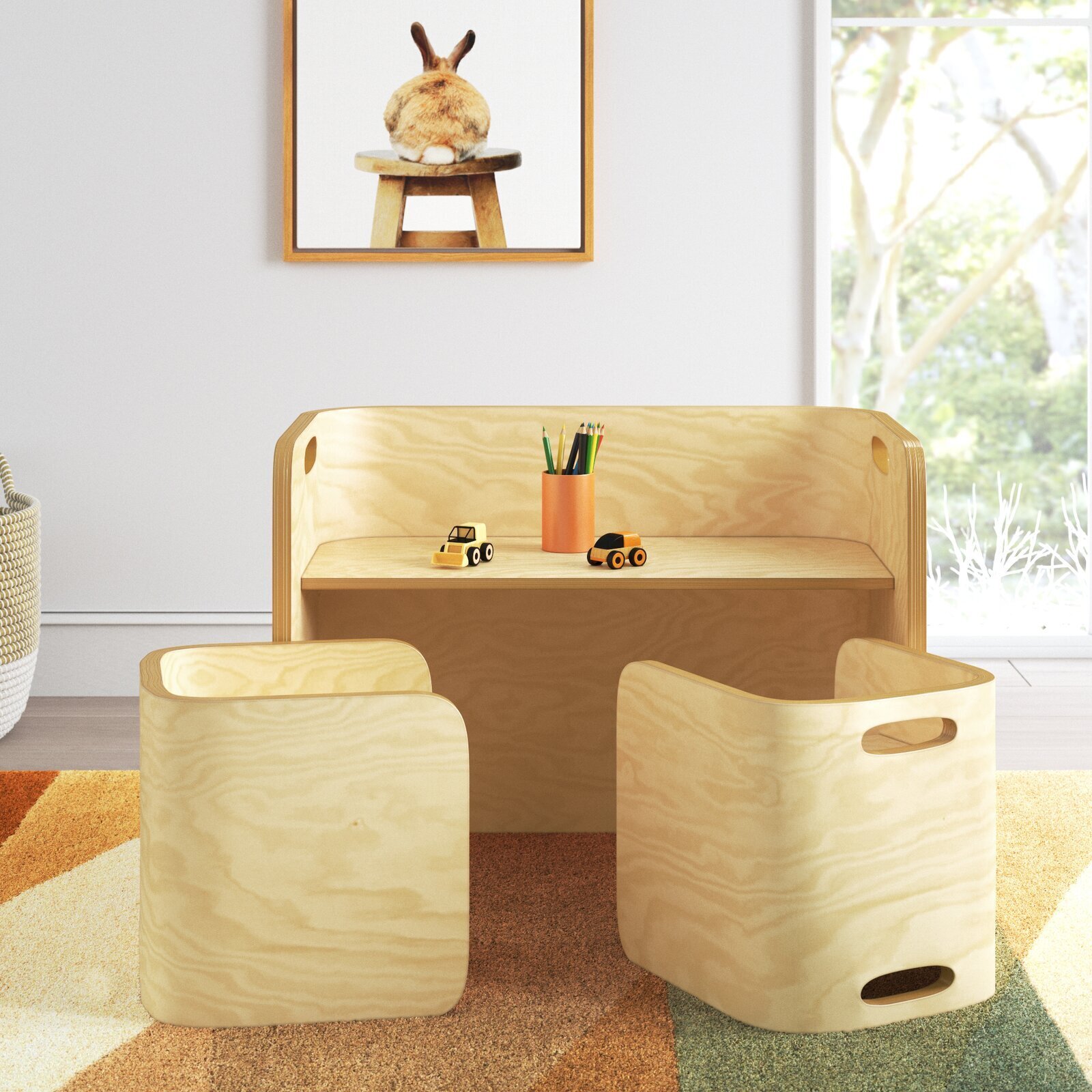 Wooden Childrens Table And Chairs Foter