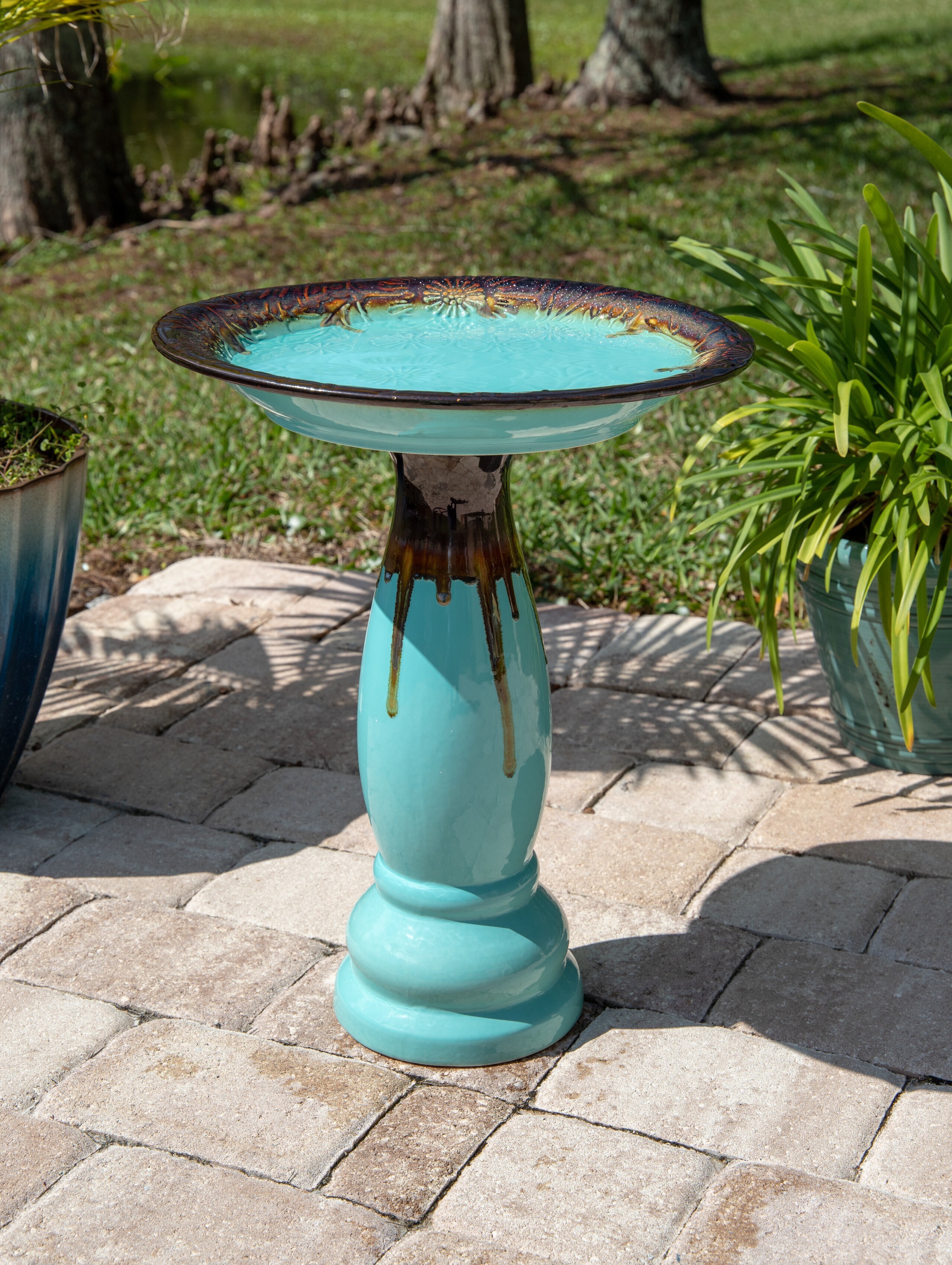 Homemade Cement Bird Bath
