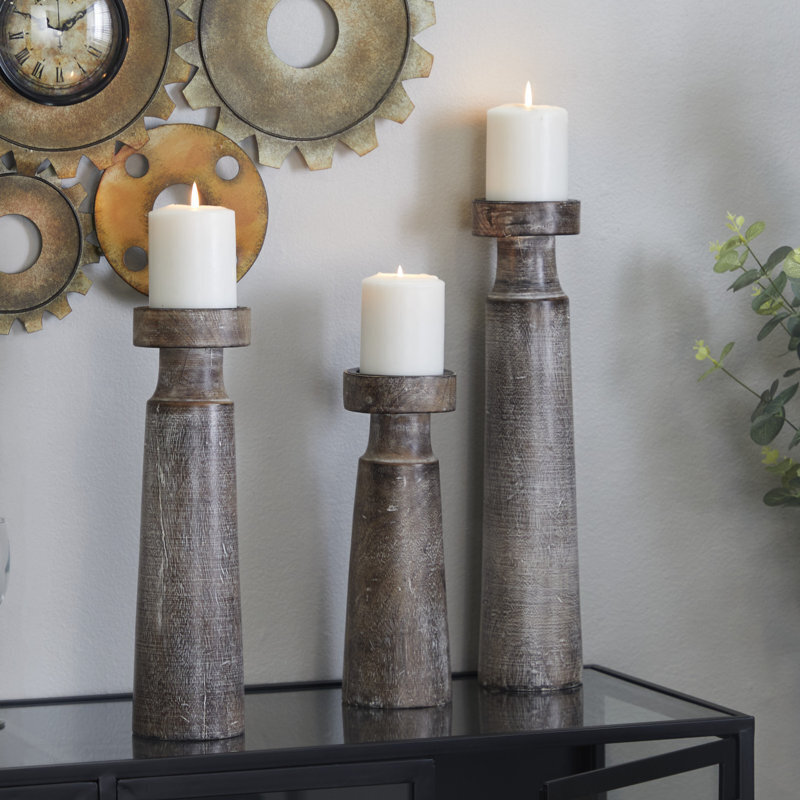 Tall Wooden Candle Holders Ideas on Foter
