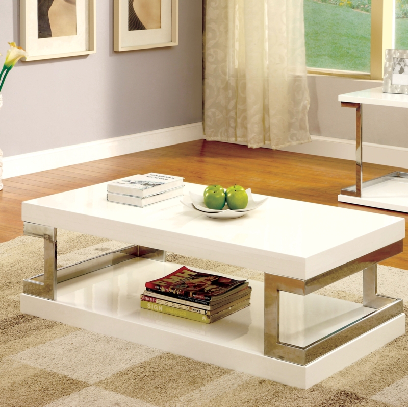 Wood And Chrome Coffee Table Ideas on Foter
