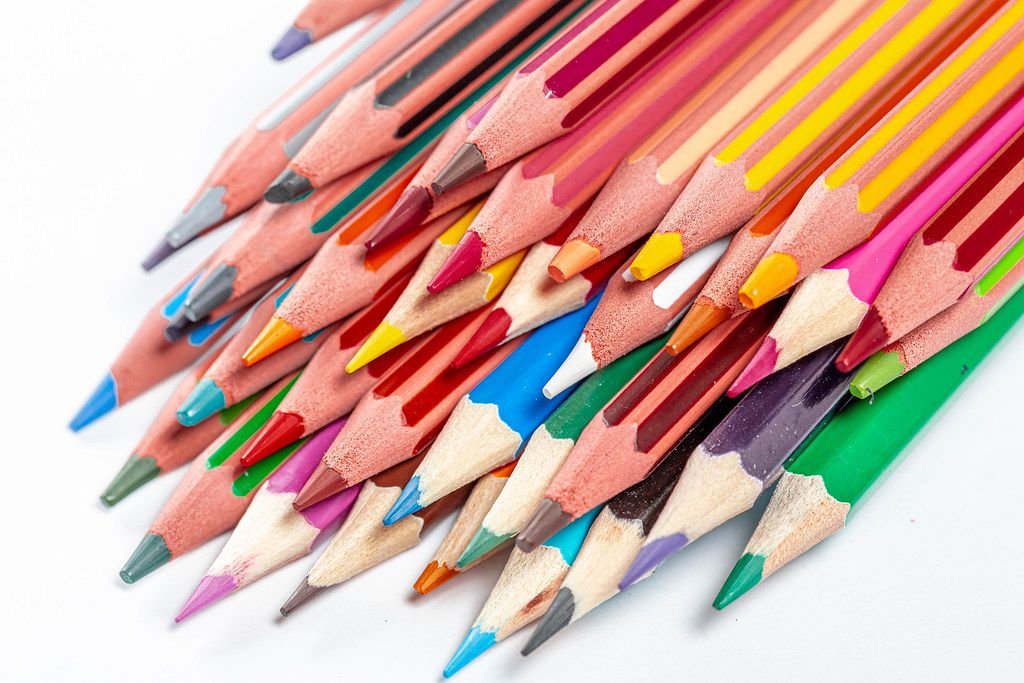 Large set of colored pencil Creative Commons Bilder