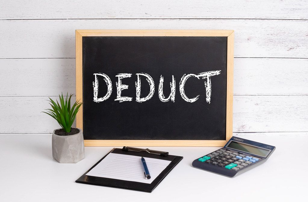 Blackboard with Deduct text Creative Commons Bilder