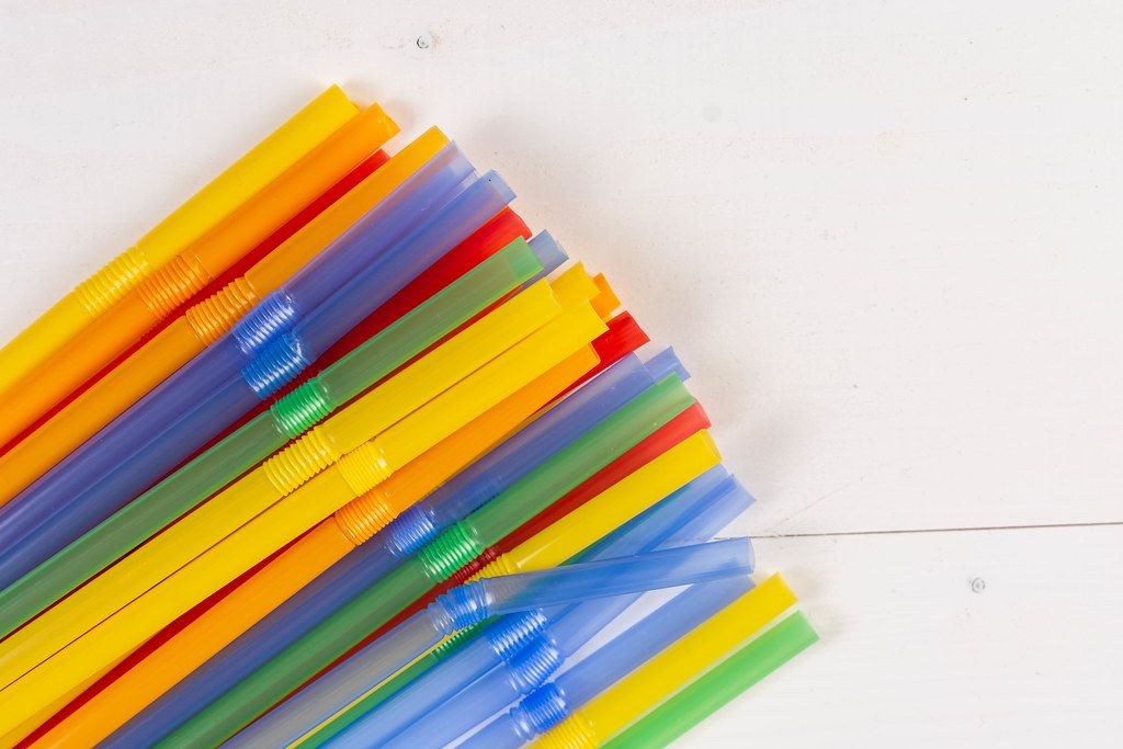 Colored Plastic Straws for juice Creative Commons Bilder