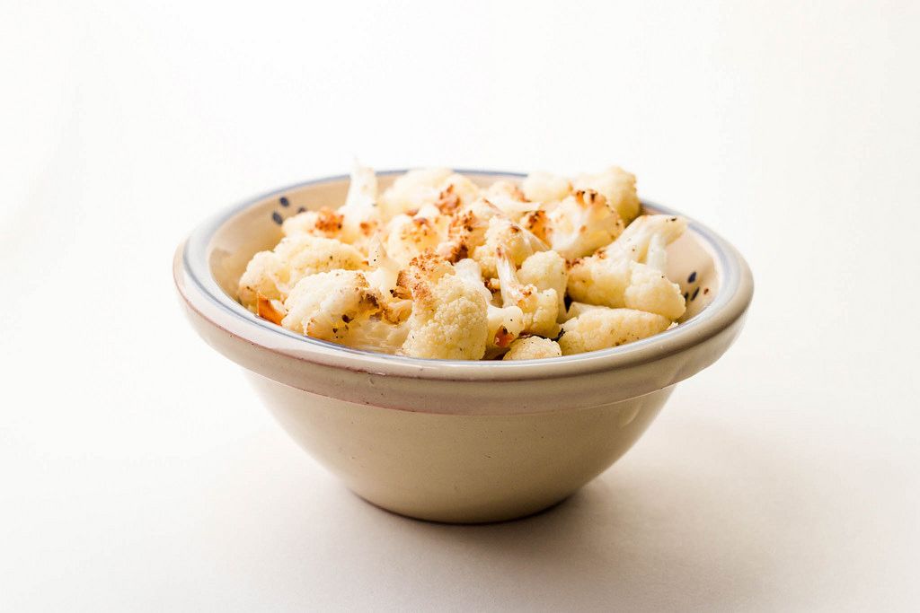 Cooked Cauliflower In a Ceramic Cup, Close up Bilder und Fotos (Creative Commons 2.0)