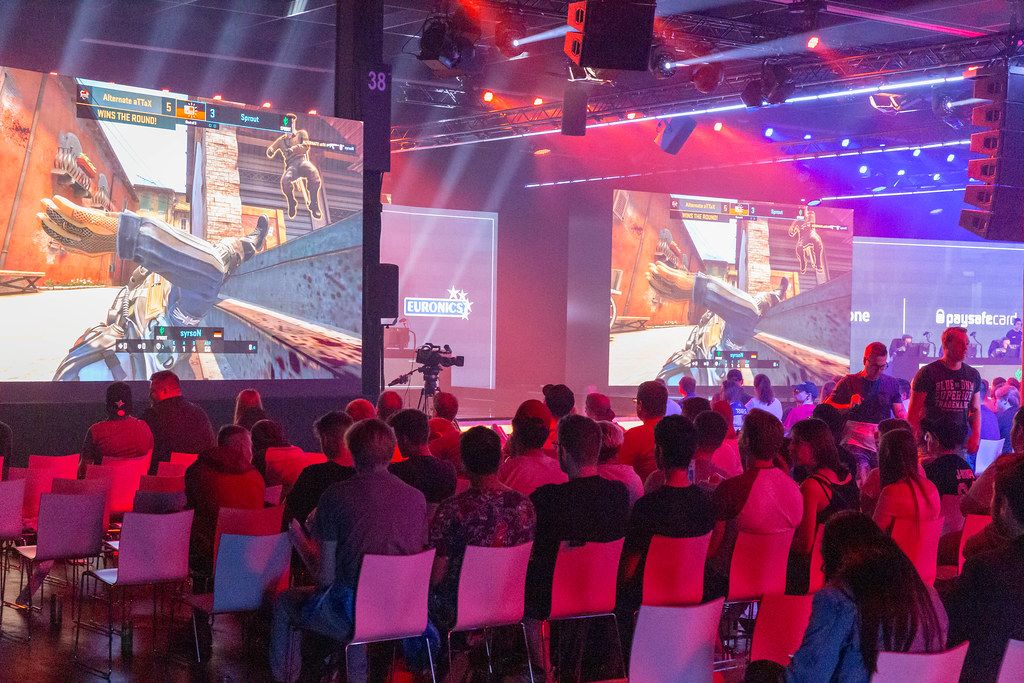Esport event Video games fair visitors at the CSGO ESL Championship