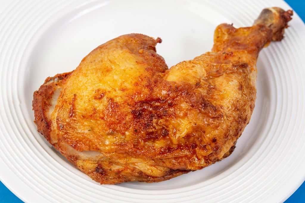 Flat lay above Fried Chicken Drumstick Creative Commons Bilder