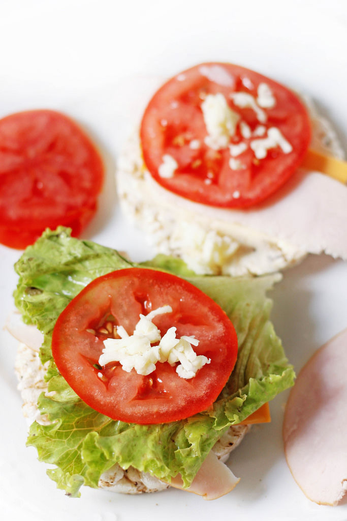Healthy Lunch With Rice Cakes Creative Commons Bilder