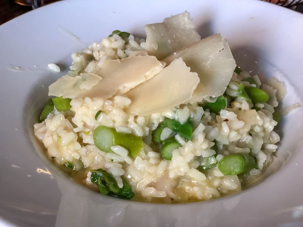 Risotto with green asparagus Creative Commons Bilder
