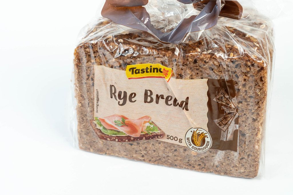 Rye Bread market package isolated above white background Creative Commons Bilder