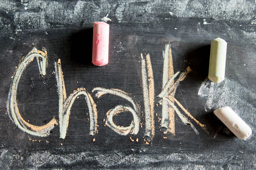 Writing with chalk Creative Commons Bilder