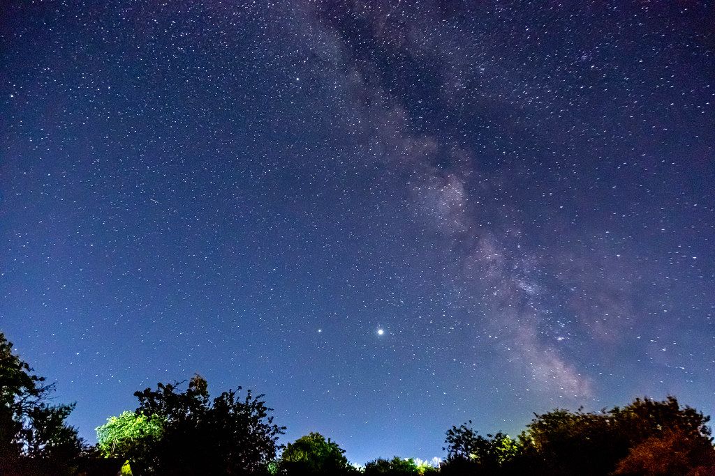 Milky Way. Beautiful summer night sky with stars Creative Commons Bilder