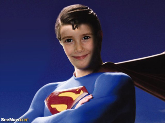 Efectos para fotos divertidas. Super Man. Fotomontajes y Efectos