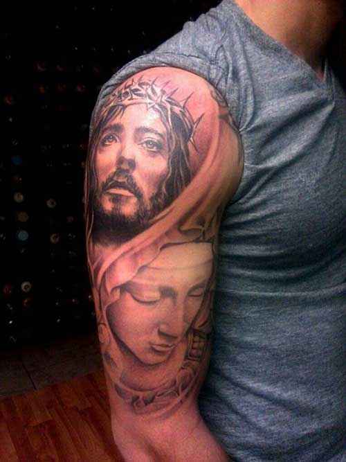 59 Lindas Tatuagens de Jesus Cristo que Mostram o Amor 50 Tatuagens de Jesus Cristo Braço, Costas, Barriga, Perna