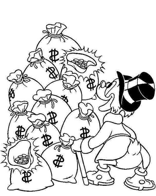 Scrooge McDuck at Copper Fox Tattoo in Kissimmee FL done by Berol Fox 30 Fotos de Tatuagens do Tio Patinhas + Significados