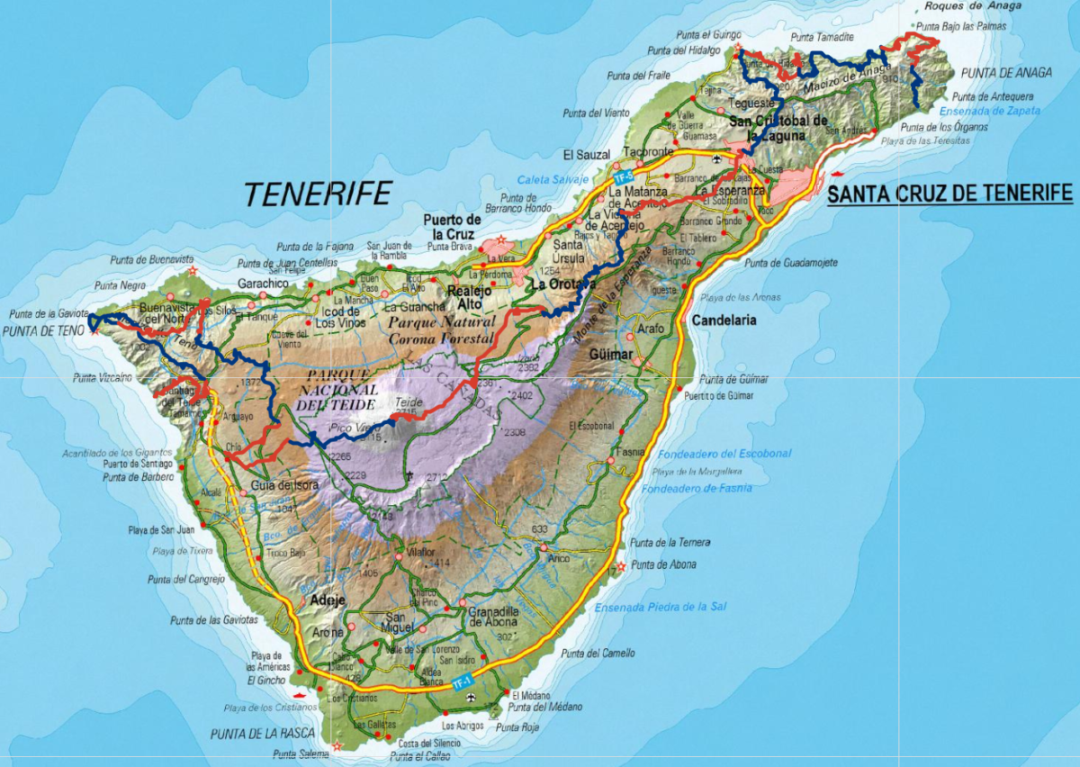 Pain Points De La Carte Rando Tenerife En Pdf Traversée de Tenerife (décembre 2016) 0/13 présentation du voyage