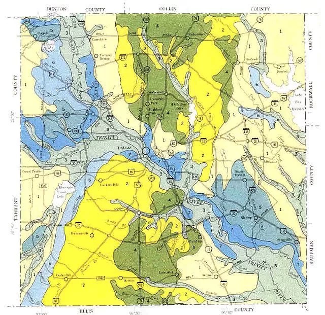 Soil Map of Dallas Advanced Foundation Repair