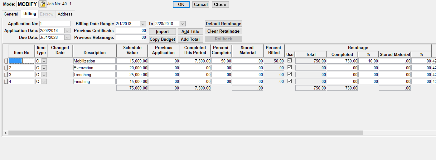 Schedule, rules, regulations, instructions updated january 21, 2020. Aia Billing Software With Foundation How To Do An Aia Billing