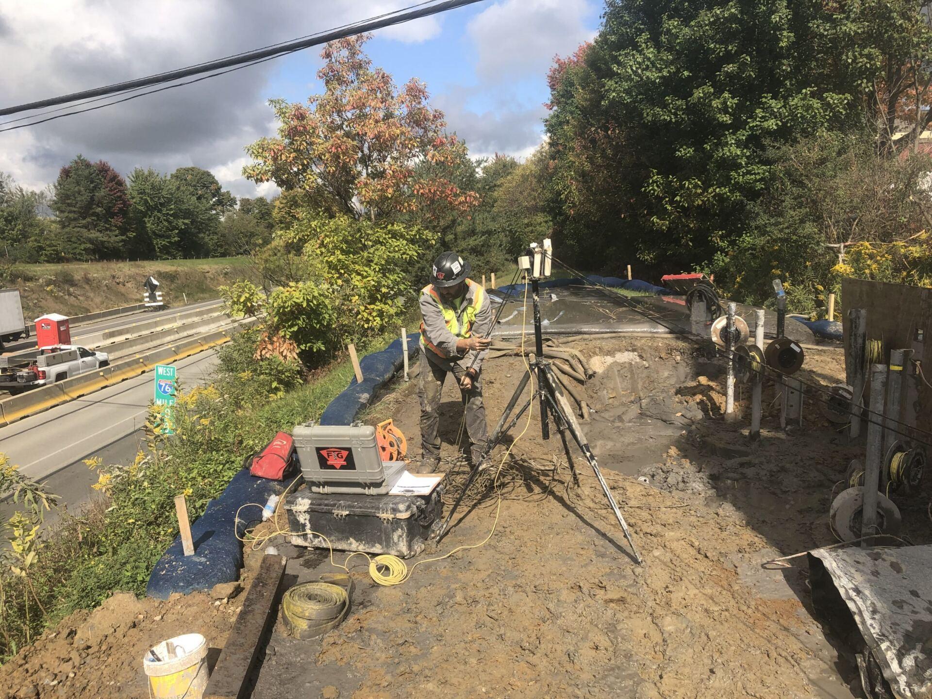 Freedom Road Bridge Butler County, PA Foundation Test Group
