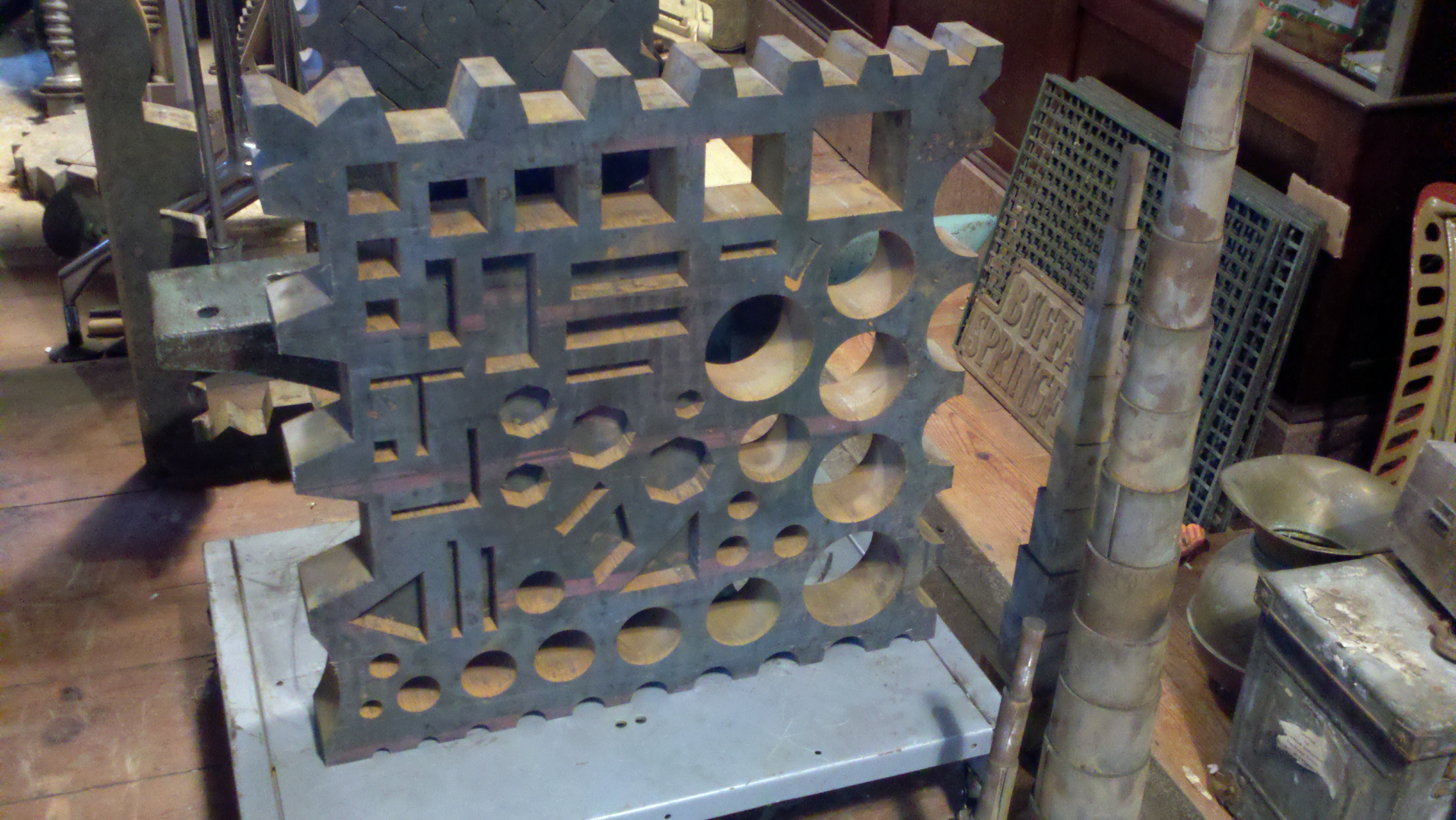 Swage block new waterjet cut Found Objects of Industry