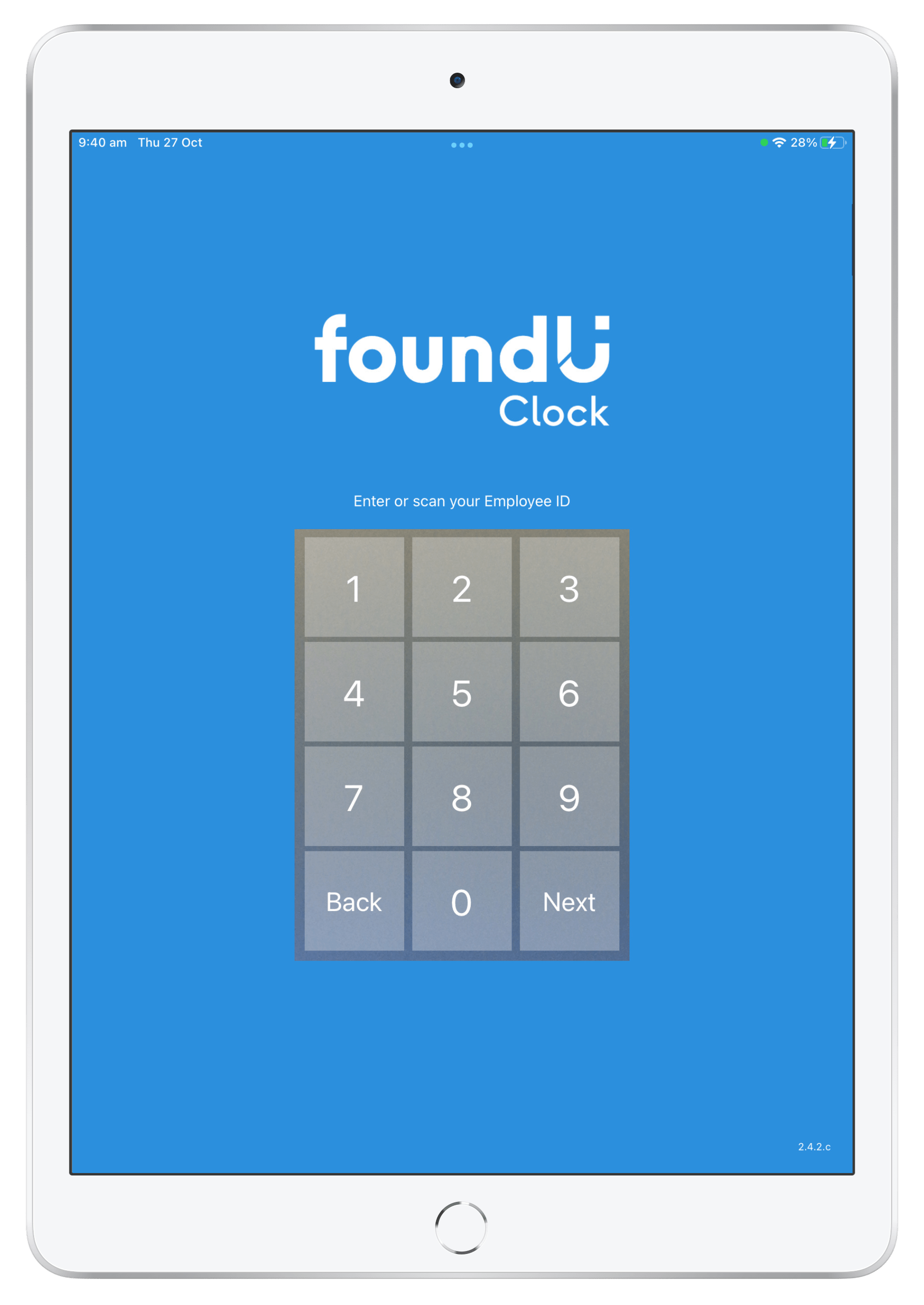 How to Clock In on the Clock App (iPad) Employee Portal