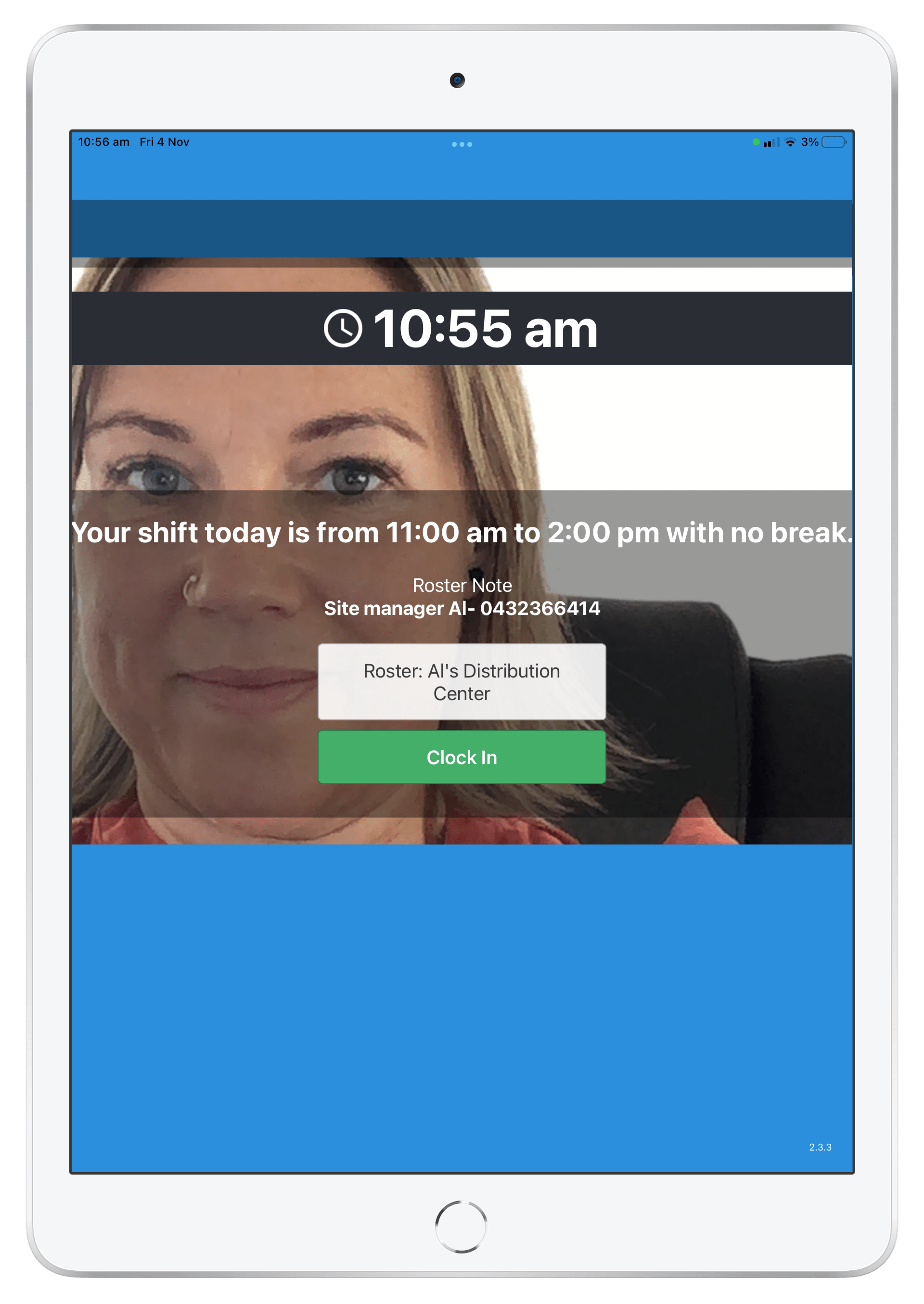 How to Clock In on the Clock App (iPad) Employee Portal