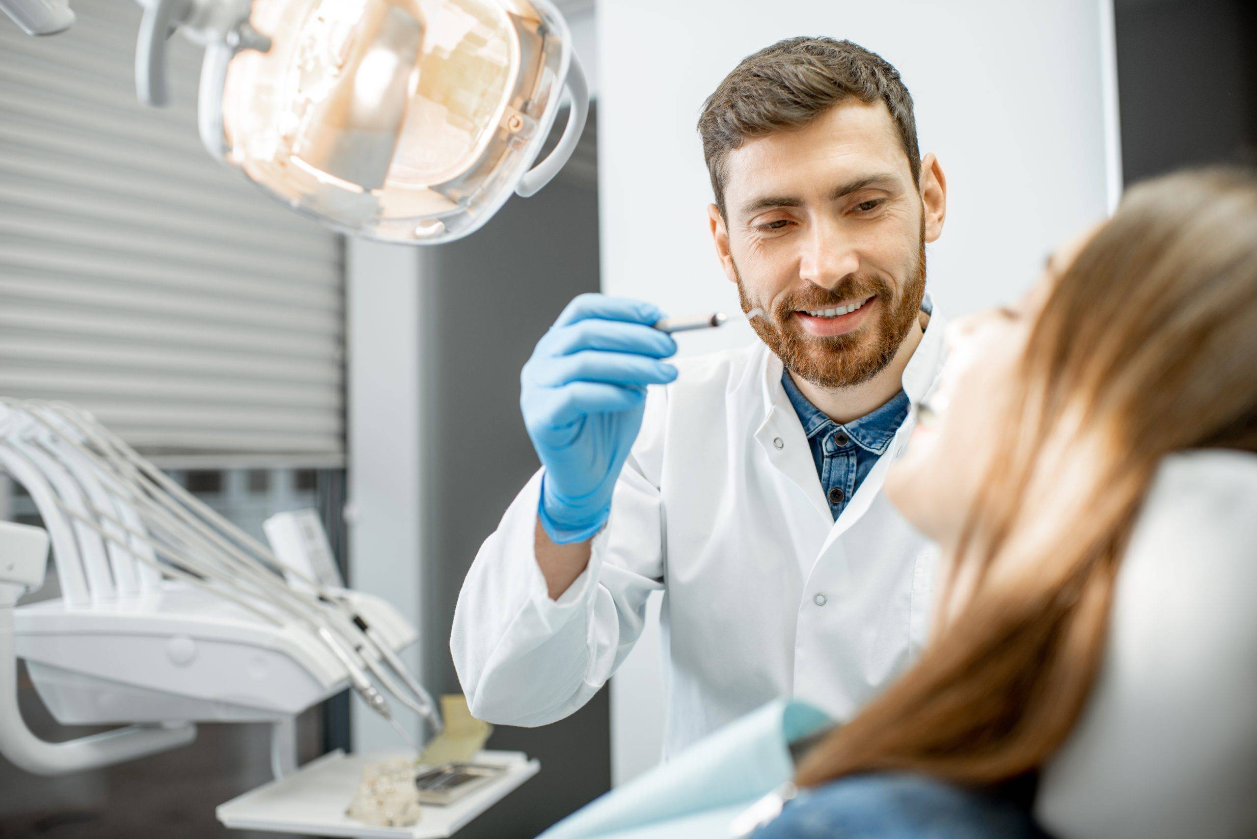 Dentist making dental examination Parkview Dentistry of AZ